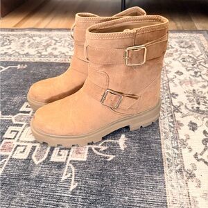 H&M Tan Combat Boots